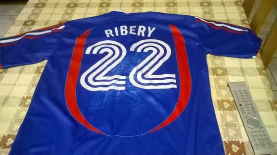 Calcio maglia Ribery Francia